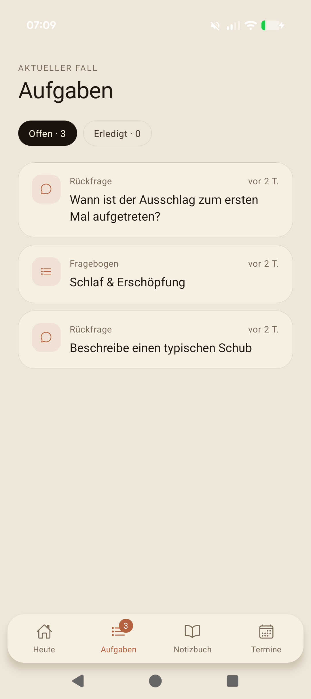 Wenn wir etwas von dir brauchen.